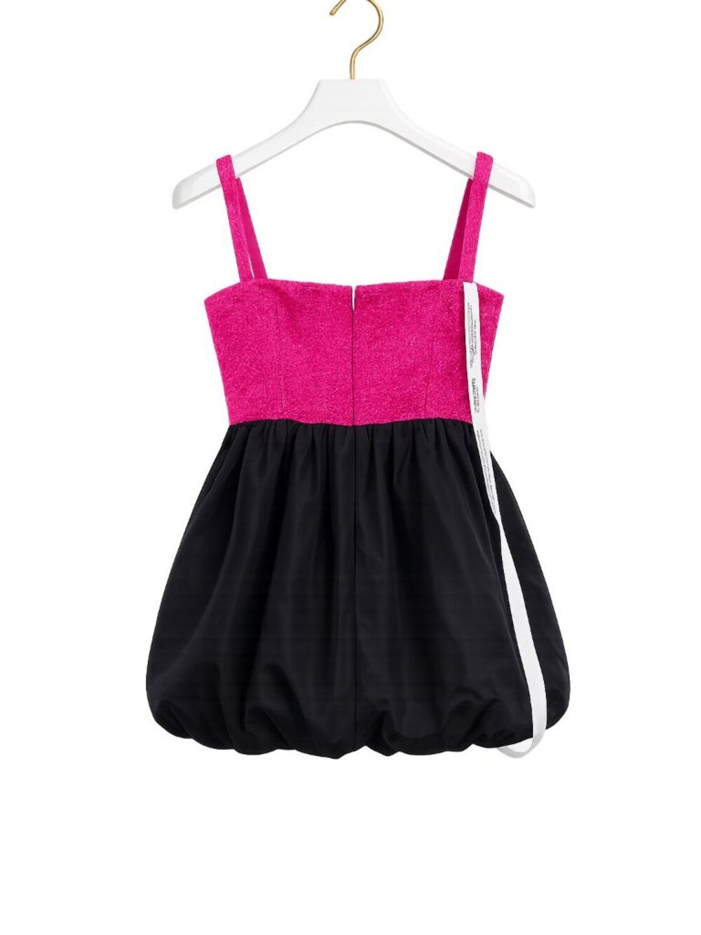 Amanda Uprichard Christine Tweed Bubble Mini Dress XS Pink Black NWT - Picture 3 of 6